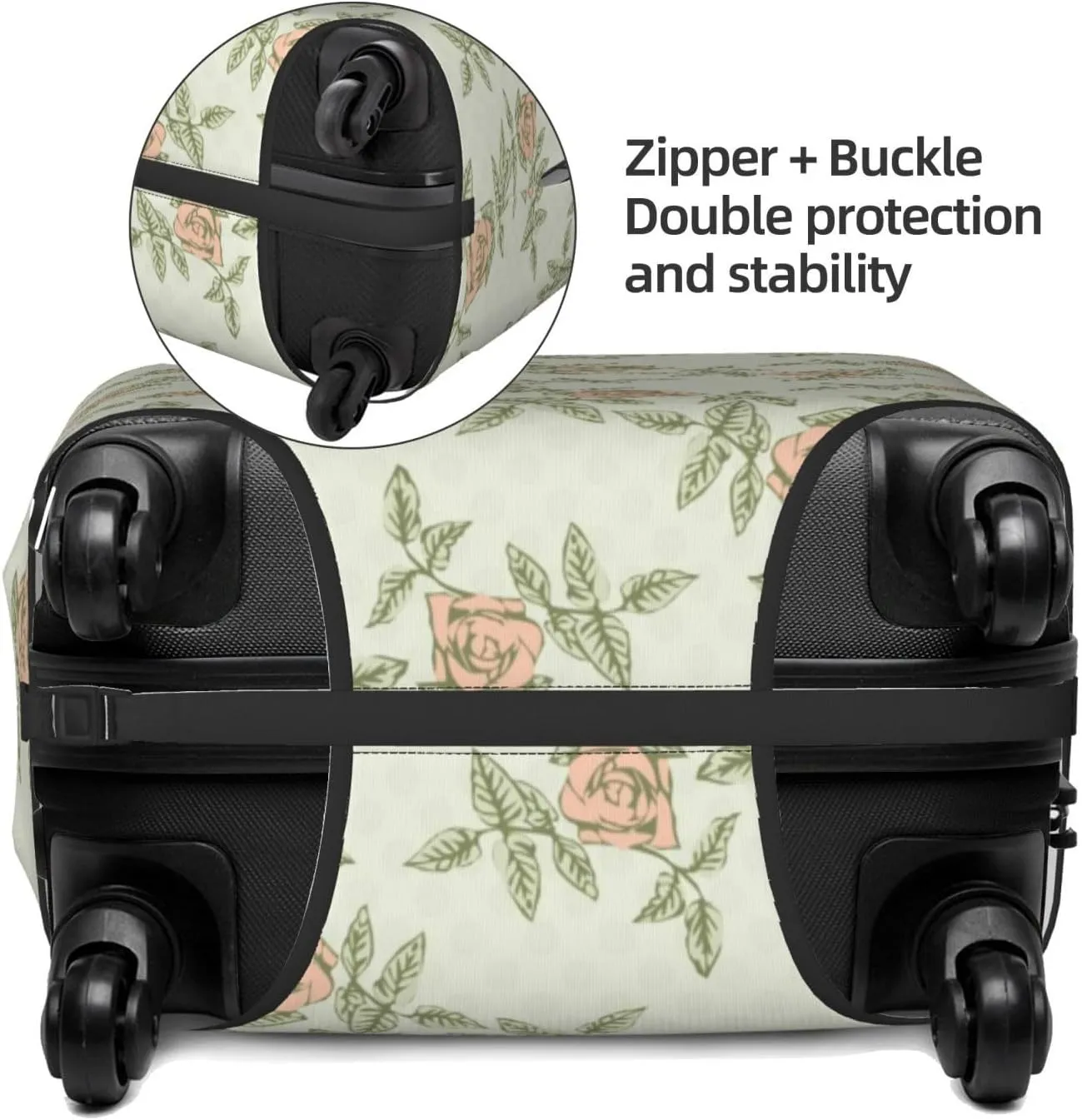 Rose (2) Luggage Cover,Washable Suitcase Covers Fashion Luggage Covers,Anti-Scratch Suitcase Protector Cover
