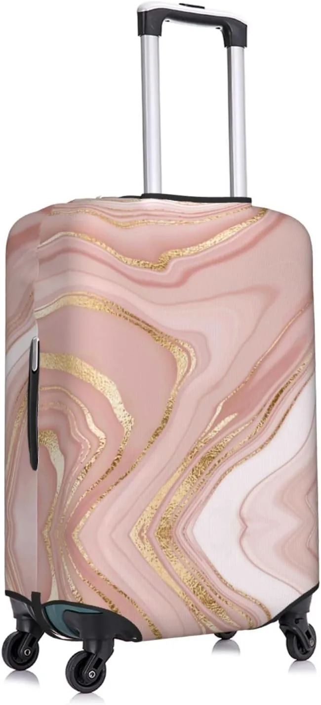 Rose Gold Glitter Splatter Luggage Cover,Washable Suitcase Covers Fashion Luggage Covers,Anti-Scratch Suitcase Protector Cover