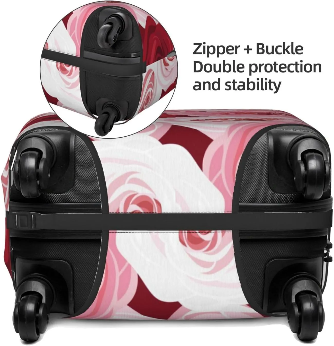 Rose Luggage Cover,Washable Suitcase Covers Fashion Luggage Covers,Anti-Scratch Suitcase Protector Cover