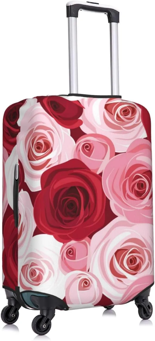Rose Luggage Cover,Washable Suitcase Covers Fashion Luggage Covers,Anti-Scratch Suitcase Protector Cover