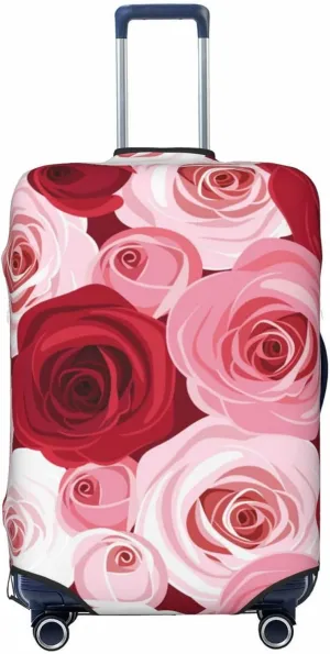 Rose Luggage Cover,Washable Suitcase Covers Fashion Luggage Covers,Anti-Scratch Suitcase Protector Cover