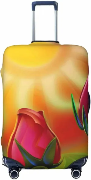 Rose Psychedelic Luggage Cover,Washable Suitcase Covers Fashion Luggage Covers,Anti-Scratch Suitcase Protector Cover
