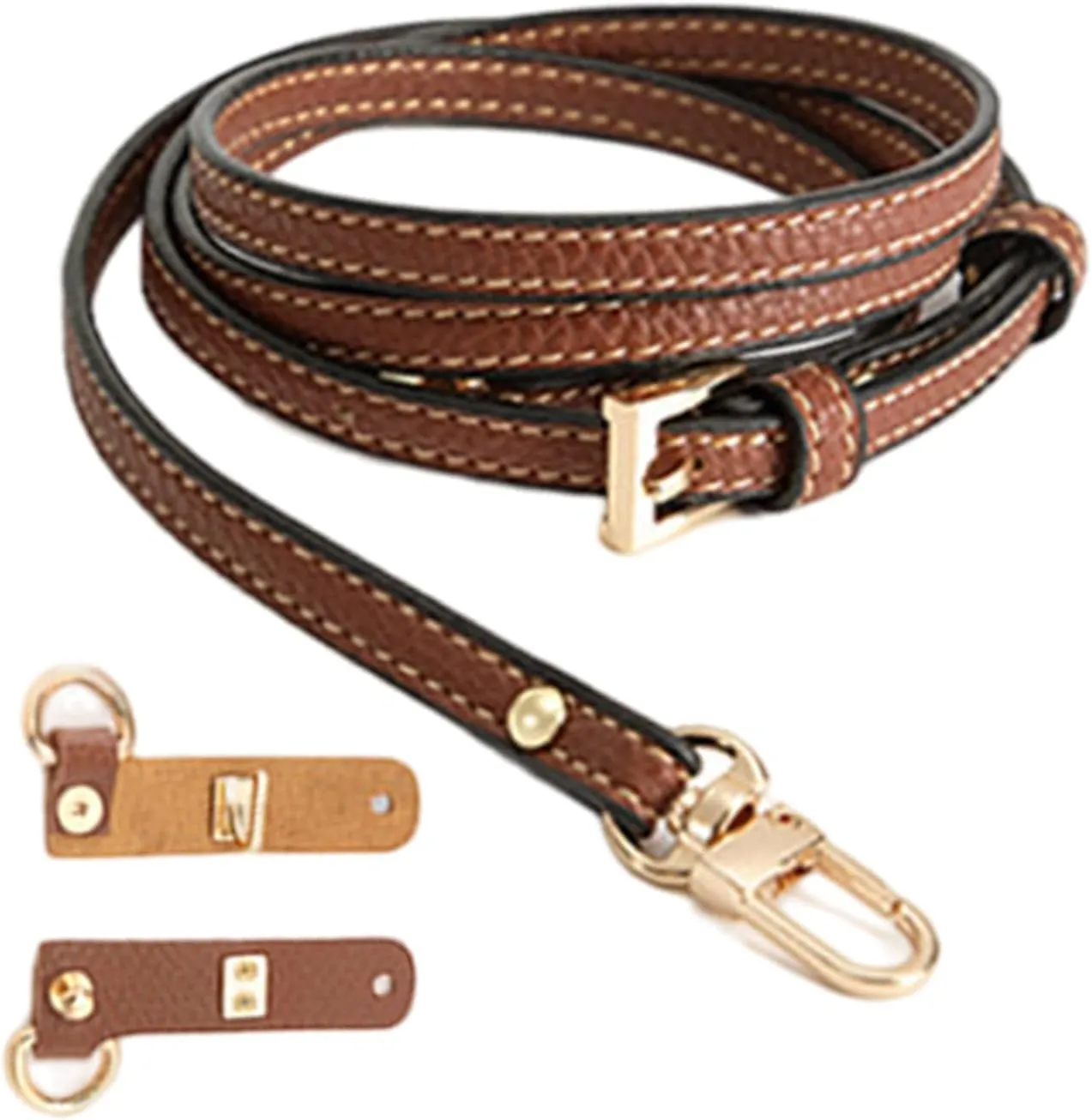 Saddle Bag Strap - Detachable Shoulder Strap for Purses, Adjustable Wide Bag Handle | Elegant Replacement Strap for Handbags and Bags, No-Punch Strap for Travel Daily Use or Gift