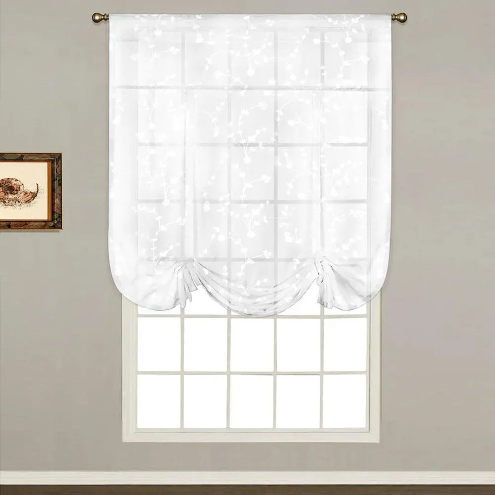 Savannah Sheer Linen Tie Up Shade
