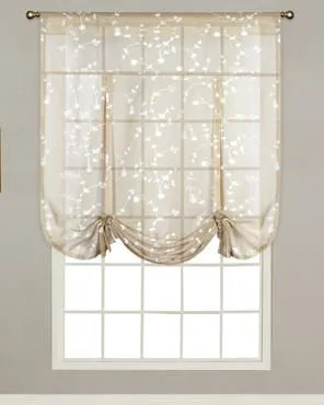 Savannah Sheer Linen Tie Up Shade