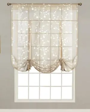 Savannah Sheer Linen Tie Up Shade