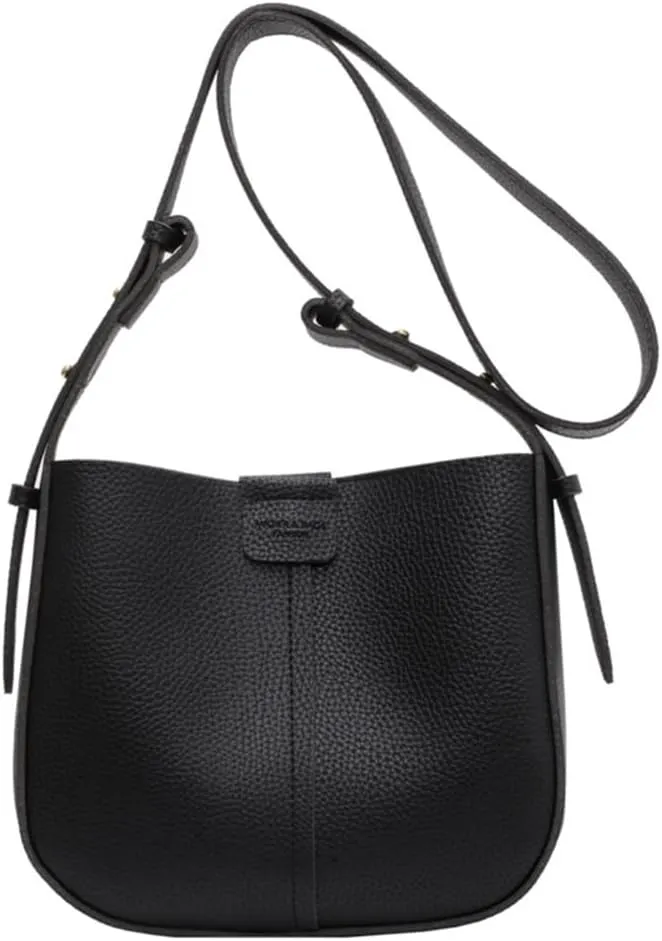 Shoulder Bag for Women Girl Large Capacity Solid Color Bucket Bags with Small Purse Crossbody Bag Versatile Fashion Bag