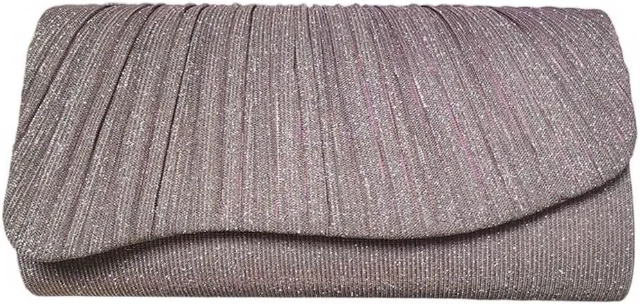 Shoulder Glitter Handbag with Long Chain Elegant Party Women Evening Shiny Sequins Clutch Bridal Wedding Purse