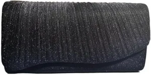 Shoulder Glitter Handbag with Long Chain Elegant Party Women Evening Shiny Sequins Clutch Bridal Wedding Purse