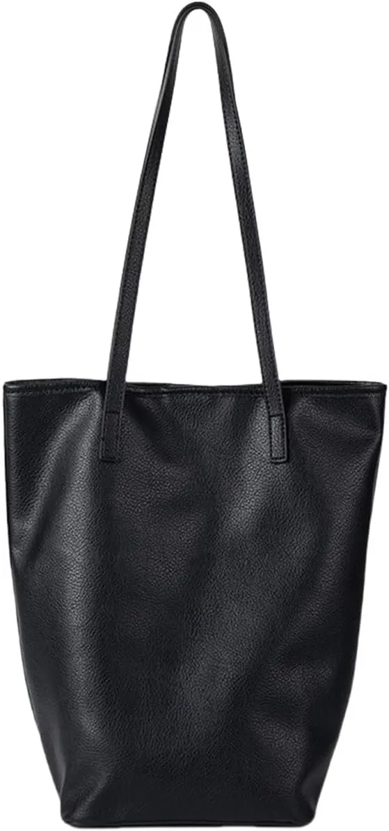 Shoulder HandbagElegant Bucket Bag Large Leather Shoulder Bags for Women Girls Underarm Purse Casual Handbag with Spacious Interior