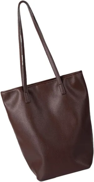 Shoulder HandbagElegant Bucket Bag Large Leather Shoulder Bags for Women Girls Underarm Purse Casual Handbag with Spacious Interior