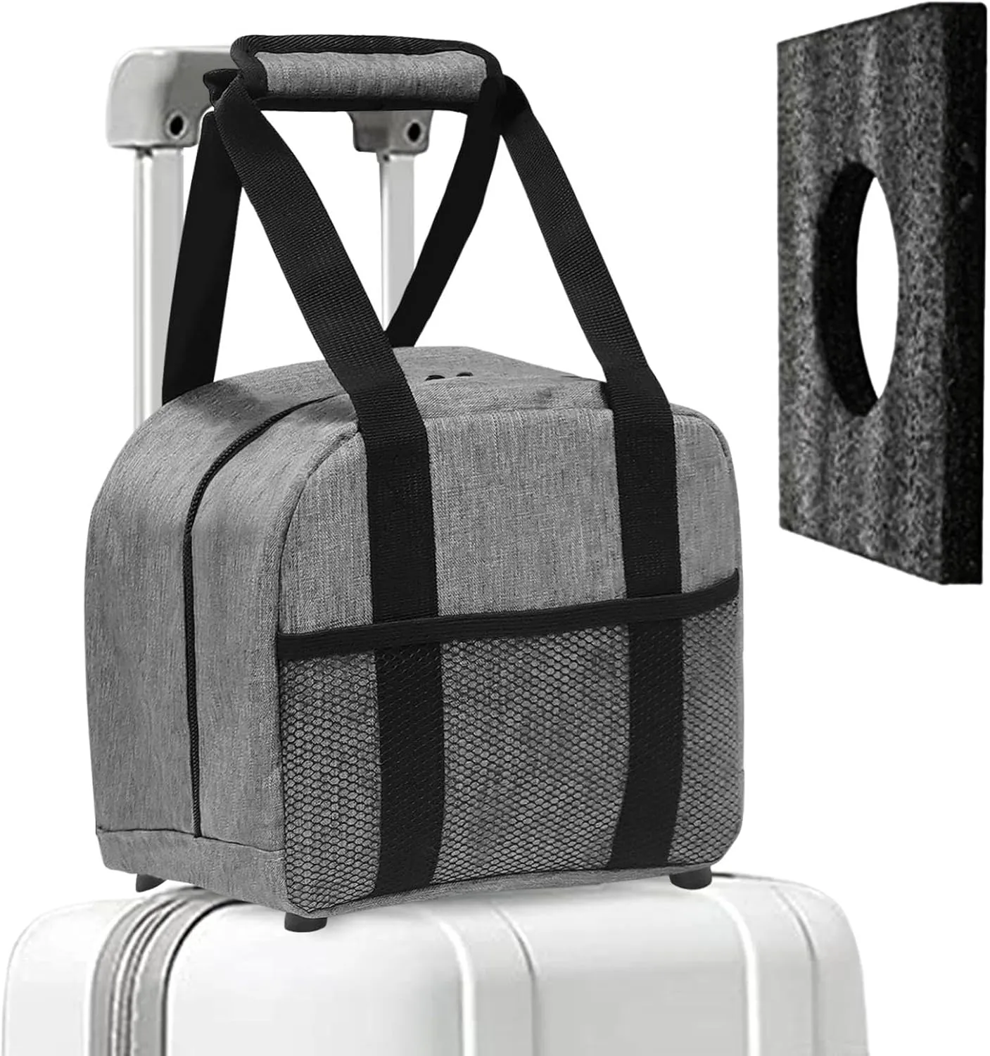 Single Bowling Ball Bag - Bowling Bag with Padded Ball Holder, Stylish Tote | Bowling Accessories Tote Bag, Compact and Convenient, Easy to Carry Bowling Enthusiasts Bag for Men and Women