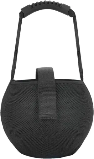 Single Bowling Ball Bag Bowling Mesh Bag Lightweight Black Bowling Tote Bag Bowling Bag for Gym Practice Training Women Men
