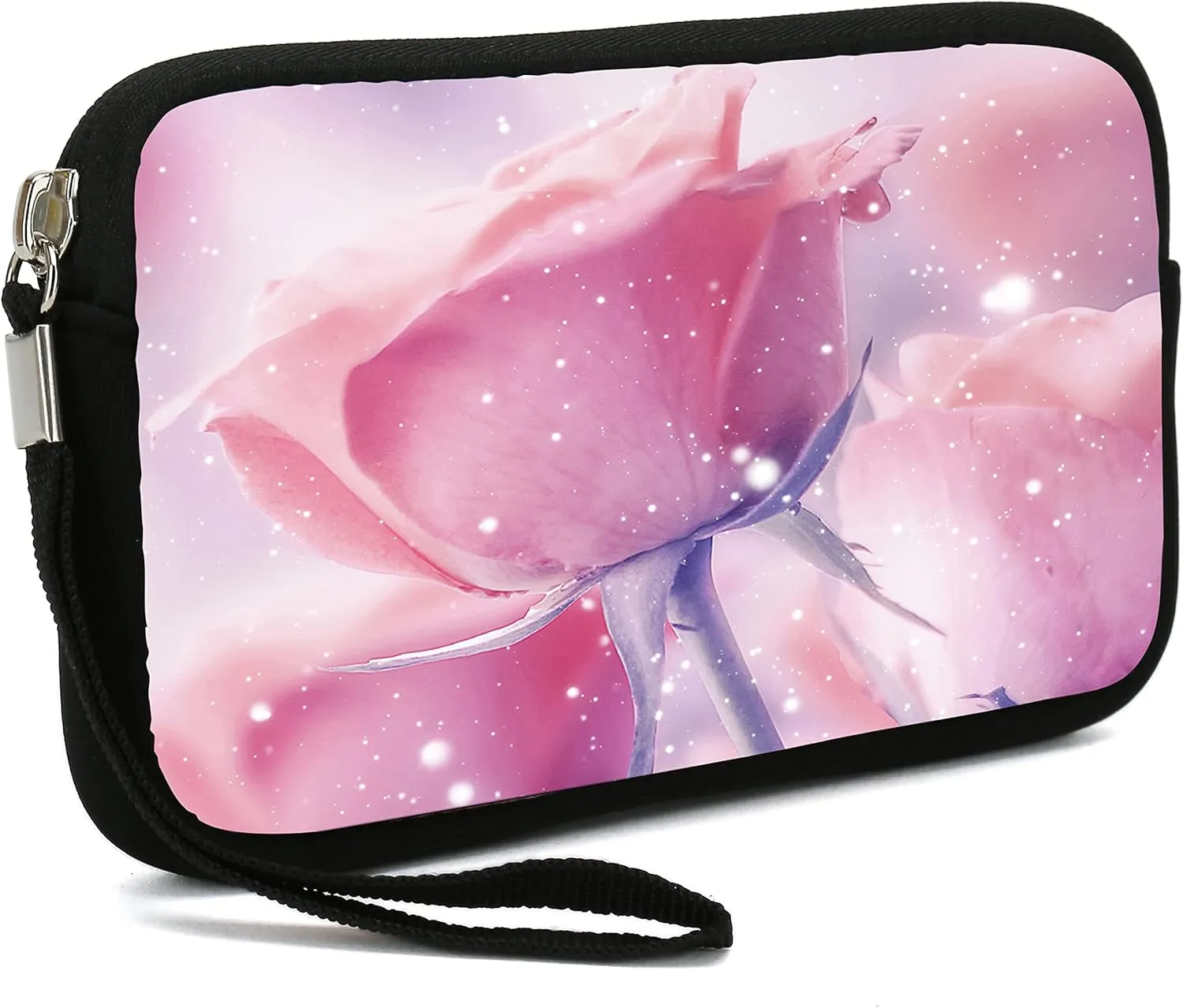 Small Toiletry Bags for Women, Adorable Roomy Makeup Pouch- Purse Cute Cosmetic Bag Travel Toiletry Bag Pouch Waterproof Organizer Bag (Rose)