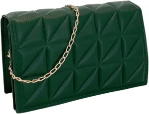 SweatyRocks Women's Casual Chain Shoulder Bag Flap Closure Elegant Crossbody Square Bag
