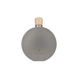 Titanium Curved Flask