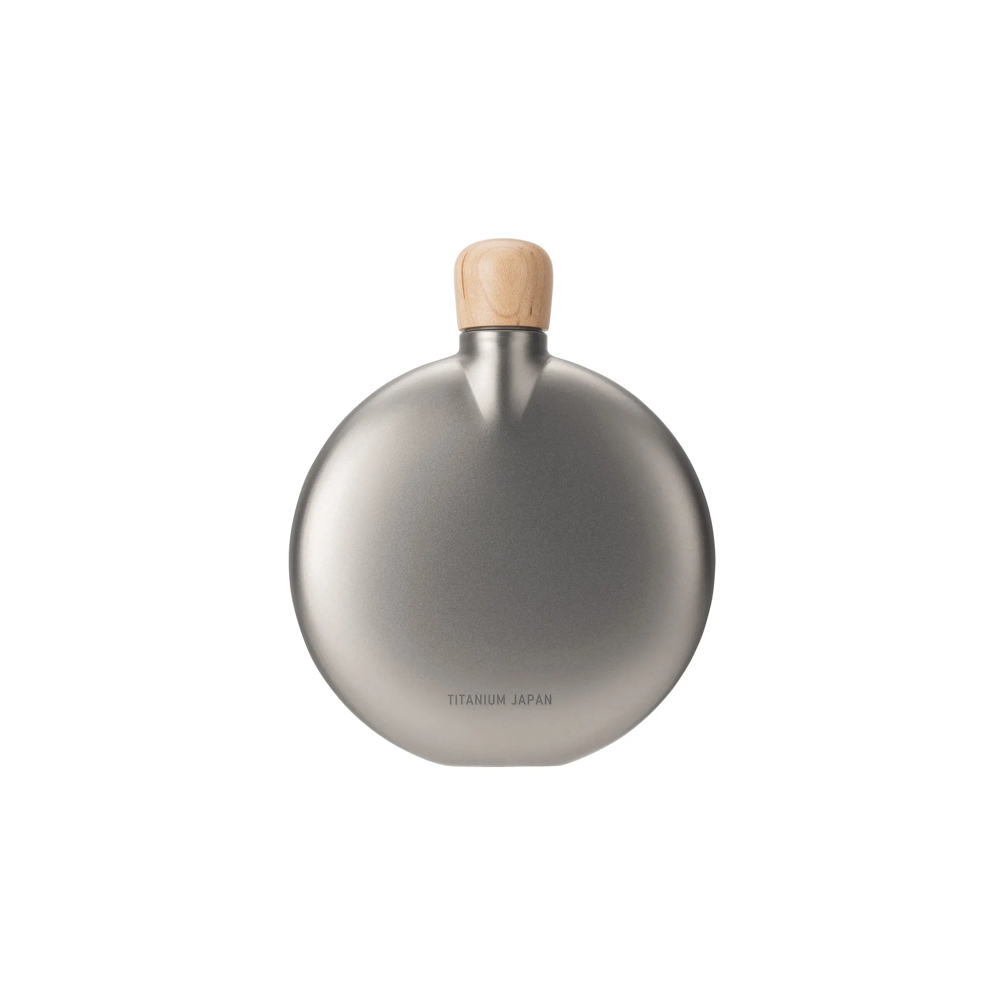 Titanium Curved Flask
