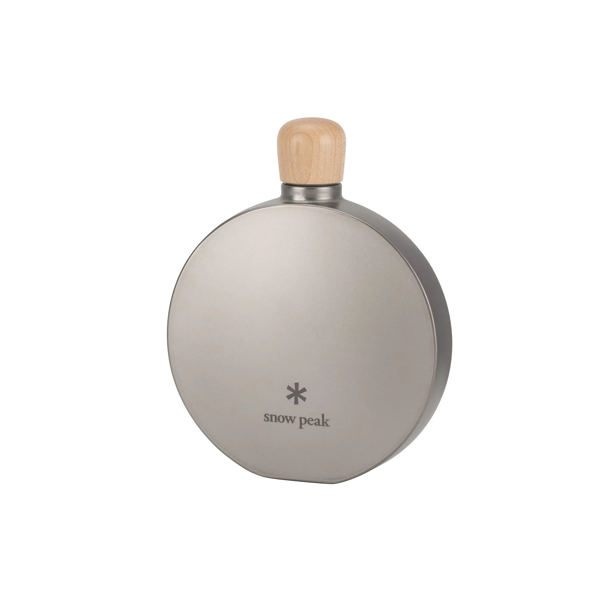 Titanium Curved Flask