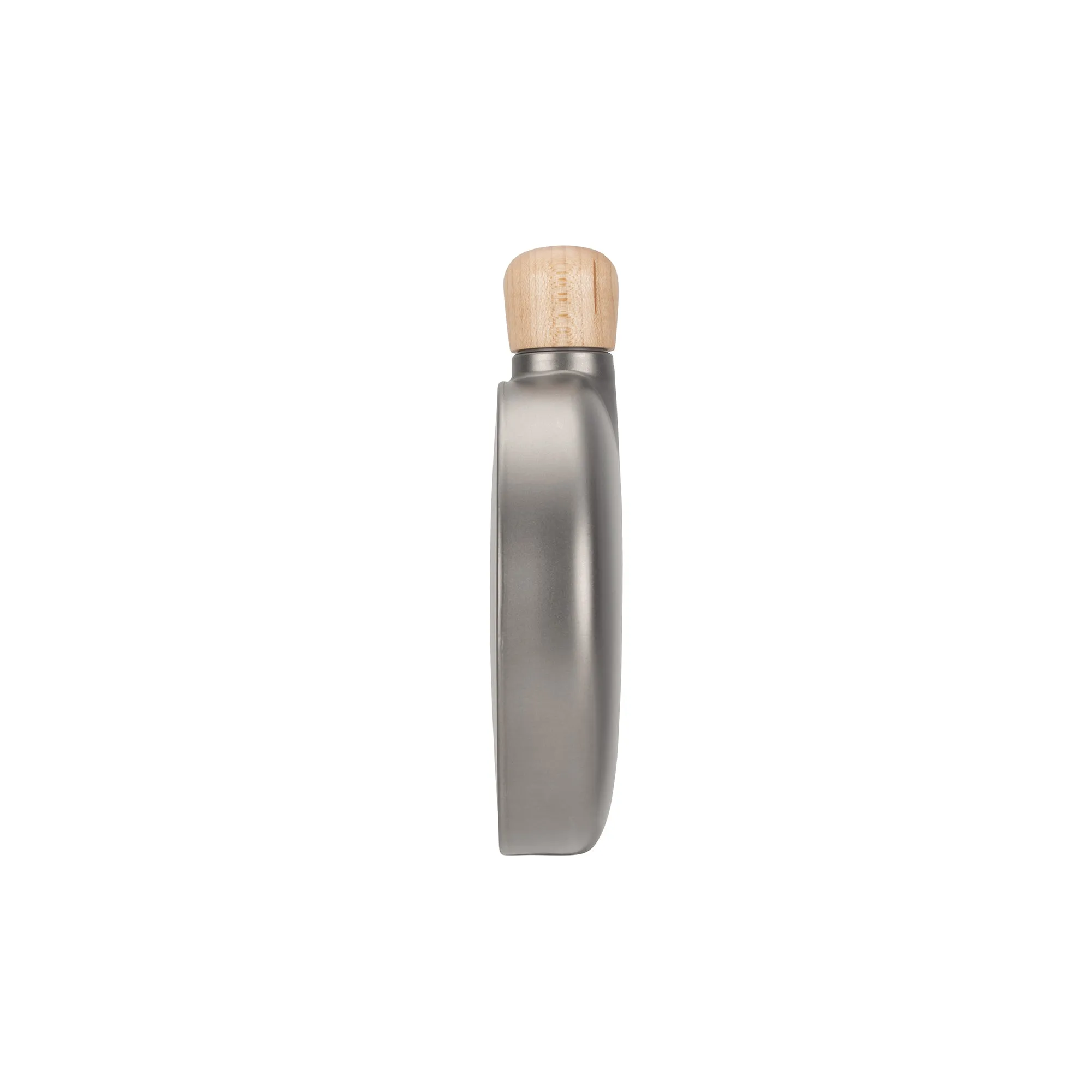 Titanium Curved Flask