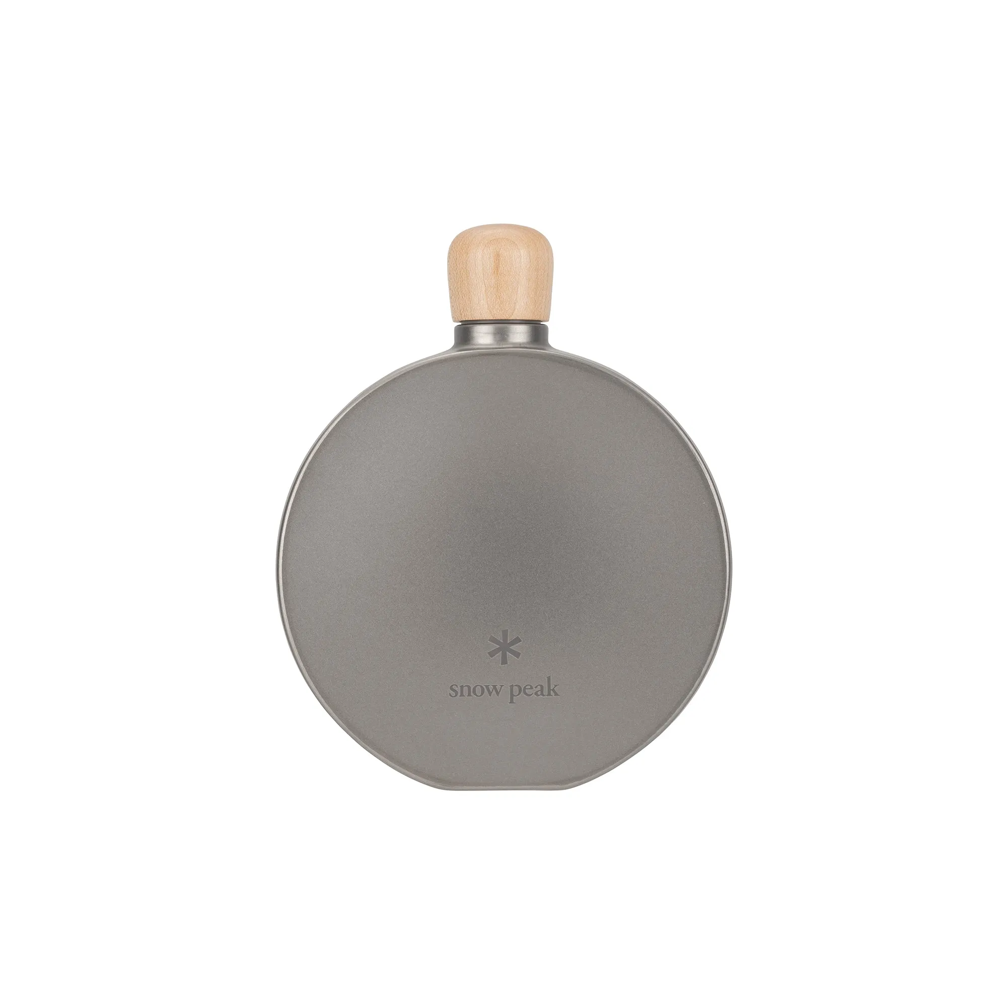 Titanium Curved Flask
