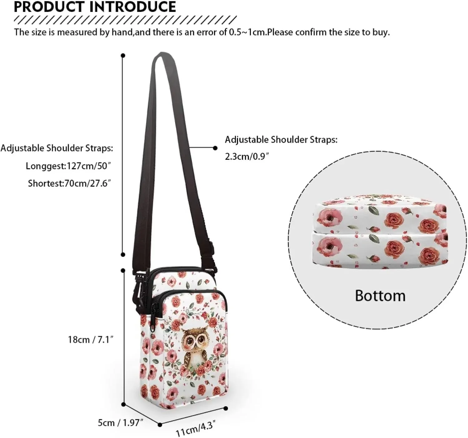 Toddler Girls Crossbody Bags, Kawaii Cross Body Bag Small Satchel Sling Bags for School
