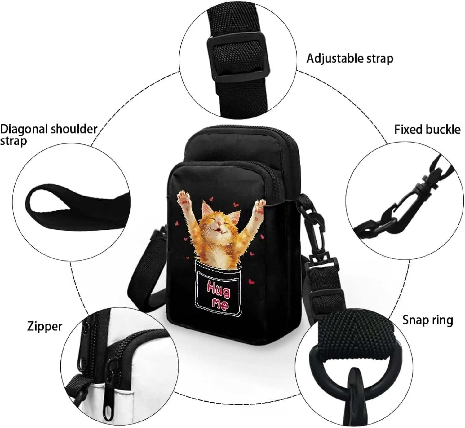 Toddler Girls Crossbody Bags, Kawaii Cross Body Bag Small Satchel Sling Bags for School