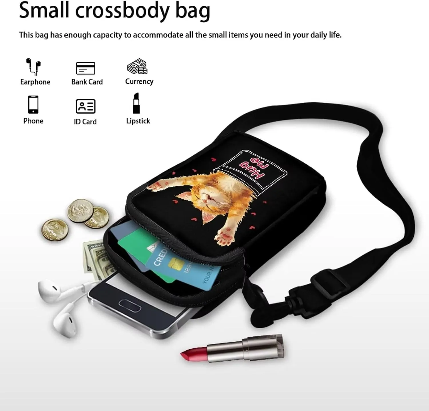 Toddler Girls Crossbody Bags, Kawaii Cross Body Bag Small Satchel Sling Bags for School