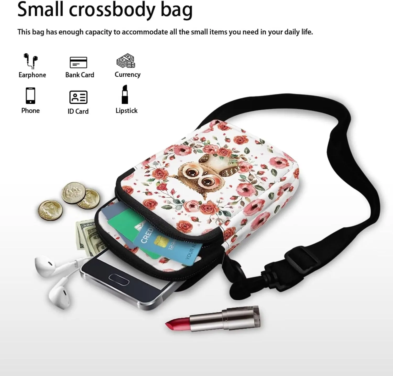 Toddler Girls Crossbody Bags, Kawaii Cross Body Bag Small Satchel Sling Bags for School