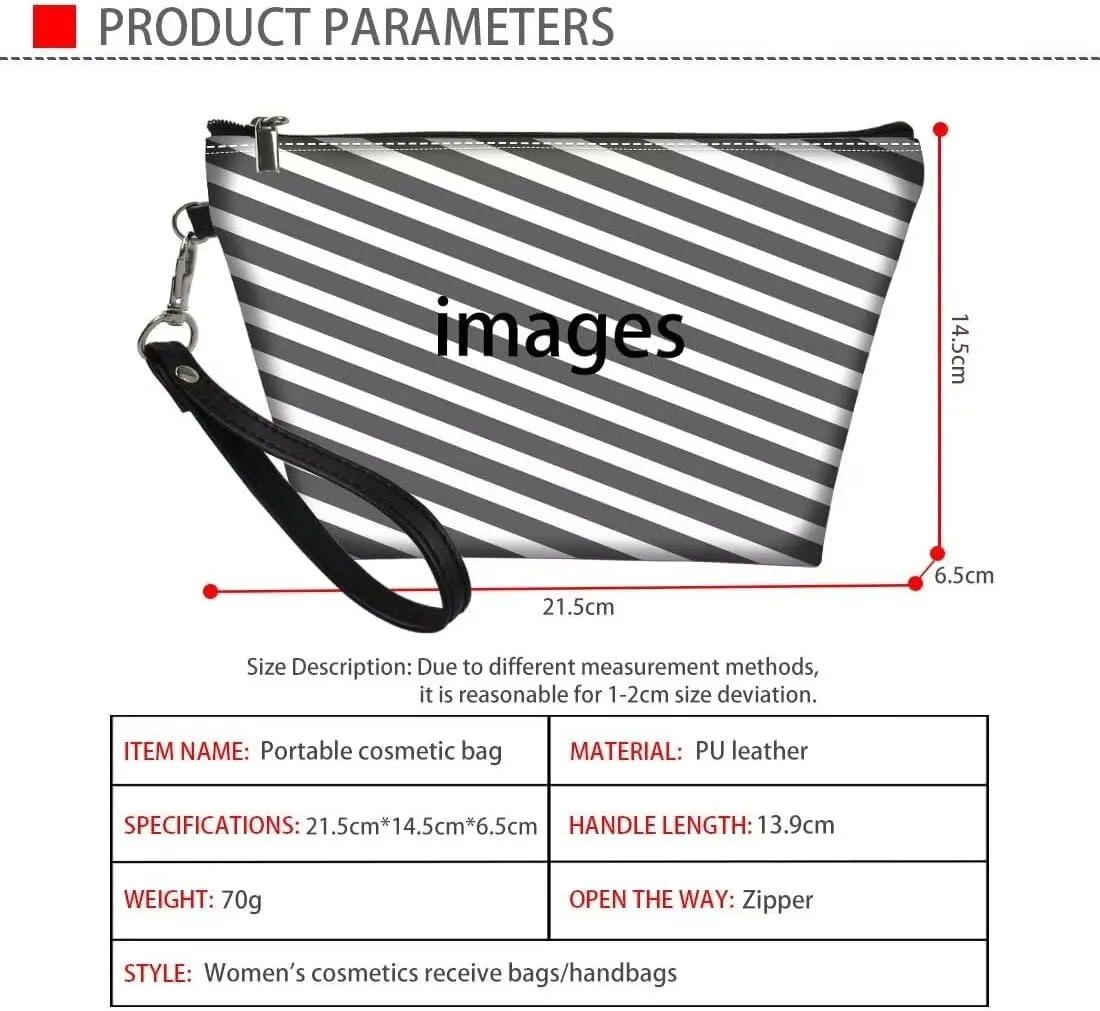 Toiletry Bag for Women Cafe Terrace at Night Bag for Toiletries Make Up Bag Organizer Bag Kawaii Makeup Accessory Bag Small Makeup Bag Roomy Makeup Bags with Zipper Toiletry Bag Blue