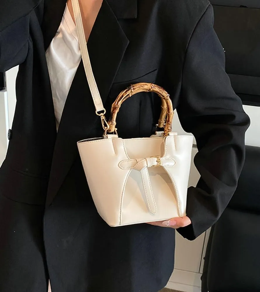Top Handle Shoulder Crossbody Bag Elegant Bucket Bag Satchel Purse for Travel 2025