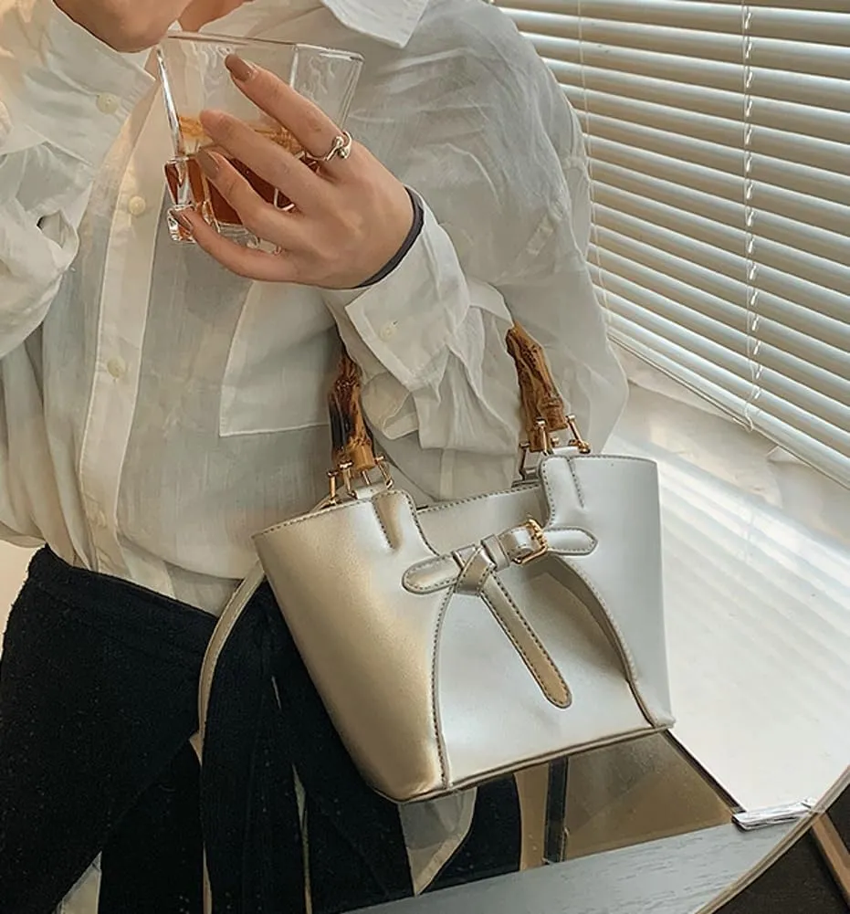 Top Handle Shoulder Crossbody Bag Elegant Bucket Bag Satchel Purse for Travel 2025