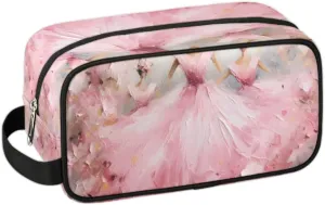 Travel Toiletry Bag for Women Men Elegant Ballet Oil Painting Hanging Cosmetic Bag Waterproof Makeup Bag for Shaving Makeup Toothbrush & Travel Essentials