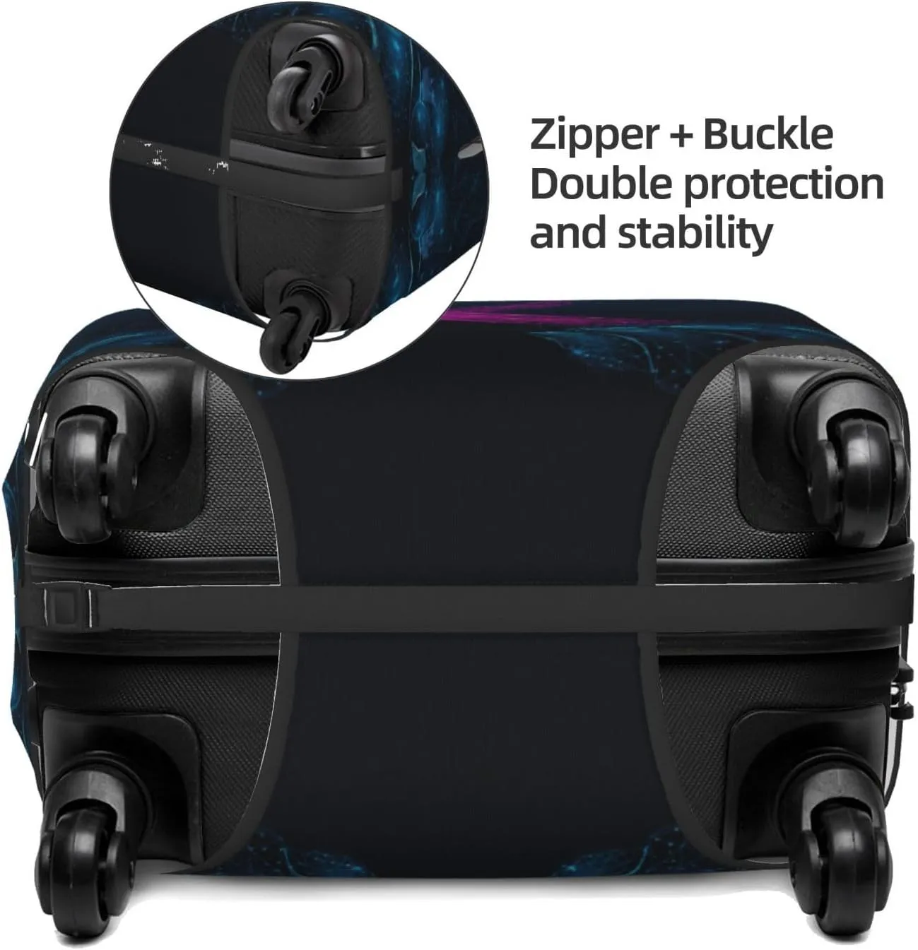 Two Human Hands Are Holds Pink Ribbon Awareness Luggage Cover,Washable Suitcase Covers Fashion Luggage Covers,Anti-Scratch Suitcase Protector Cover