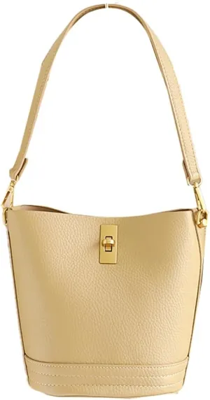 Vegan Leather Shoulder Bags for Women Bucket Crossbody Bag Casual Tote Purse Handbag Elegant Top Handle Satchel