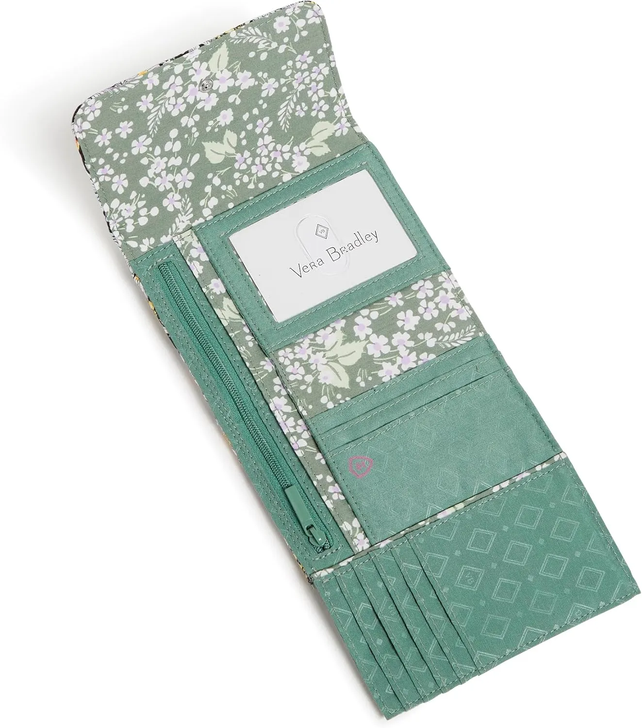 Vera Bradley Women's Cotton Riley Compact Wallet with RFID Protection