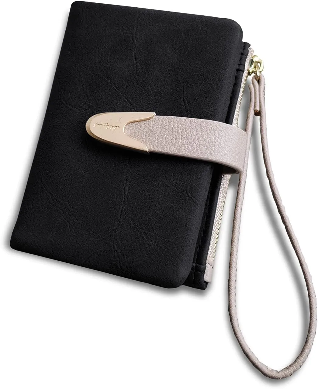 Wallets for Women Rfid Small Compact Bifold short Wallet,Ladies Wristlet Zipper Coin Purse