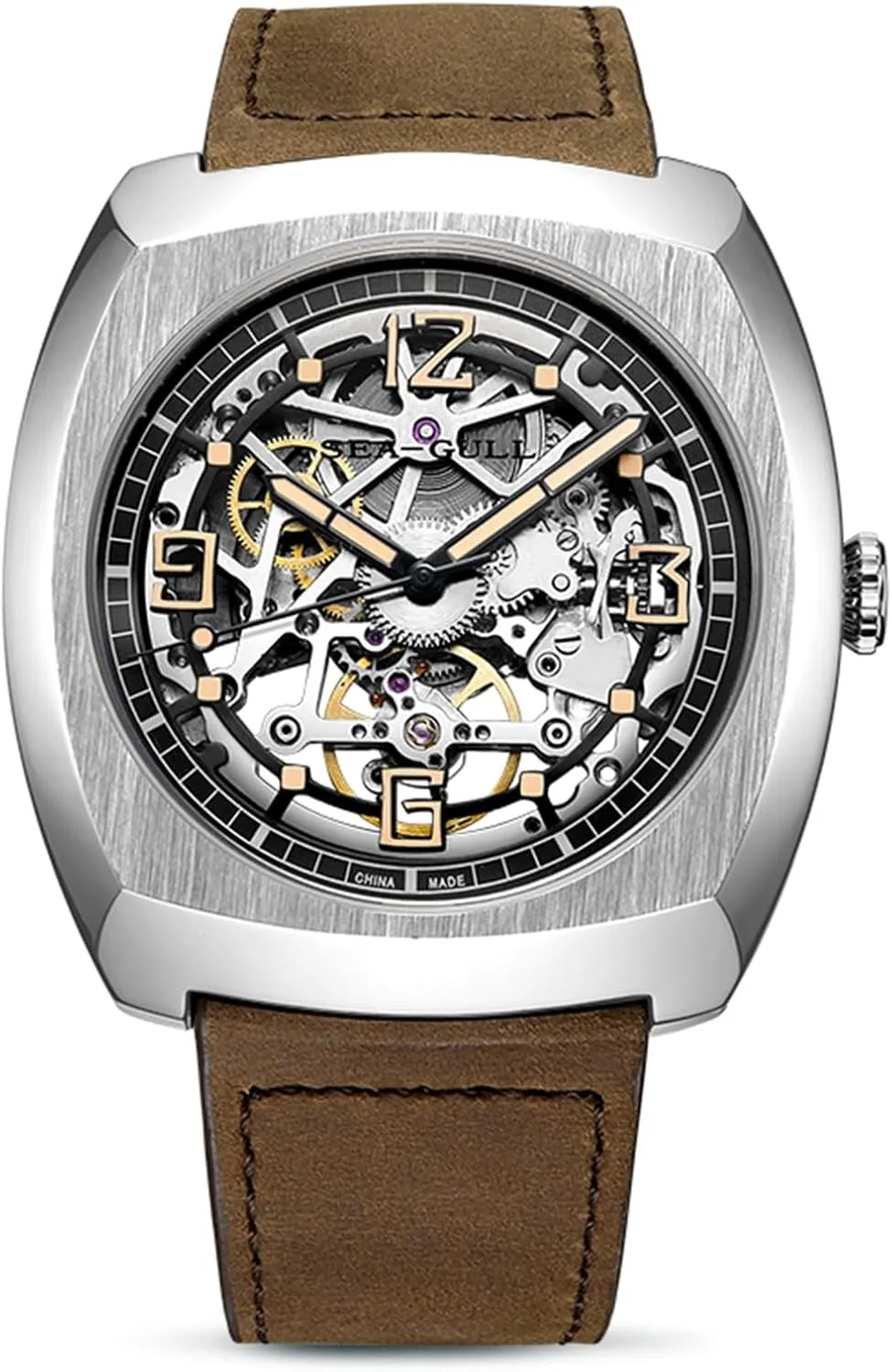 Watch for Men Automatic Mechanical Wristwatches Waterproof Skeleton Dial 849.27.6094