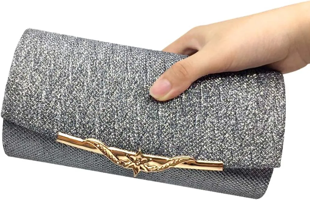 Women Evening Bag Party Banquet Glitter Bag For Girls Wedding Clutches Handbag Chain Shoulder Bag