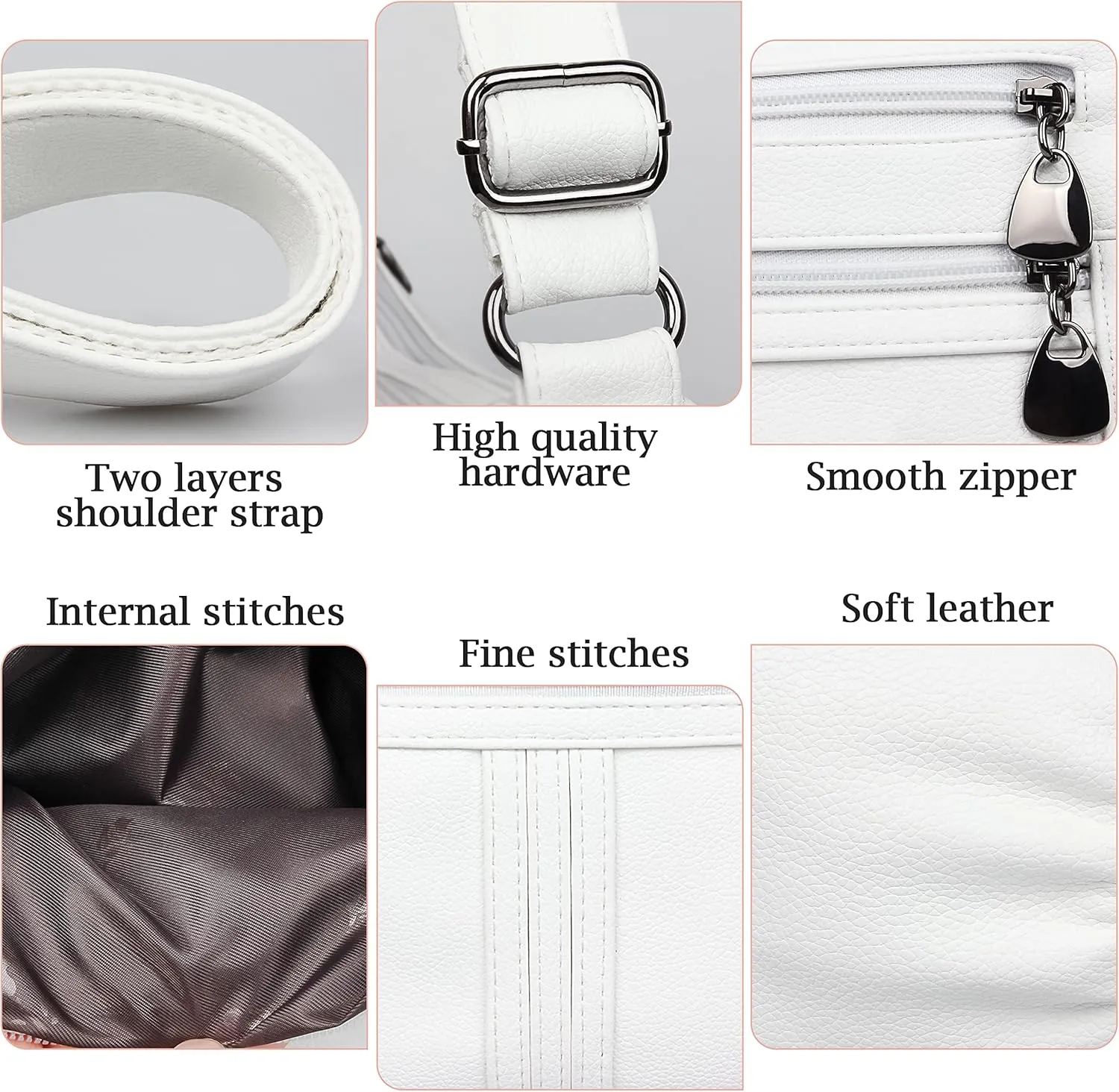 Women Soft PU Leather Shoulder Handbag Multi Pocket Crossbody Bag Ladies Medium Roomy Purses Fashion Tote Top Handle Satchel