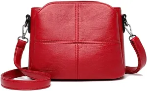Women's Bags Retro Design Crossbody Bag Trend PU Leather Bucket Shoulder Bags Small Handbags