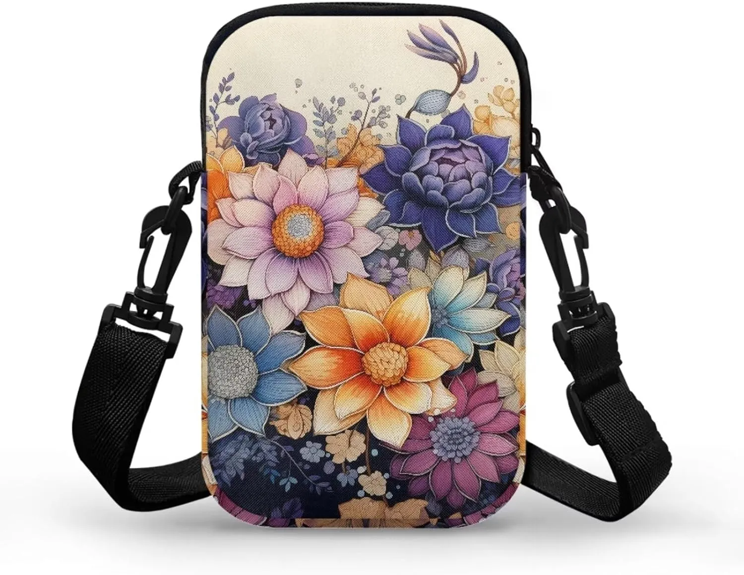 Women's Crossbody Bags Travel Shoulder Sling Bags Cell Phone Case Purse with Front Pocket