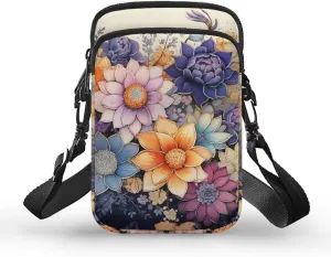 Women's Crossbody Bags Travel Shoulder Sling Bags Cell Phone Case Purse with Front Pocket