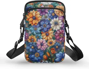 Women's Crossbody Bags Travel Shoulder Sling Bags Cell Phone Case Purse with Front Pocket