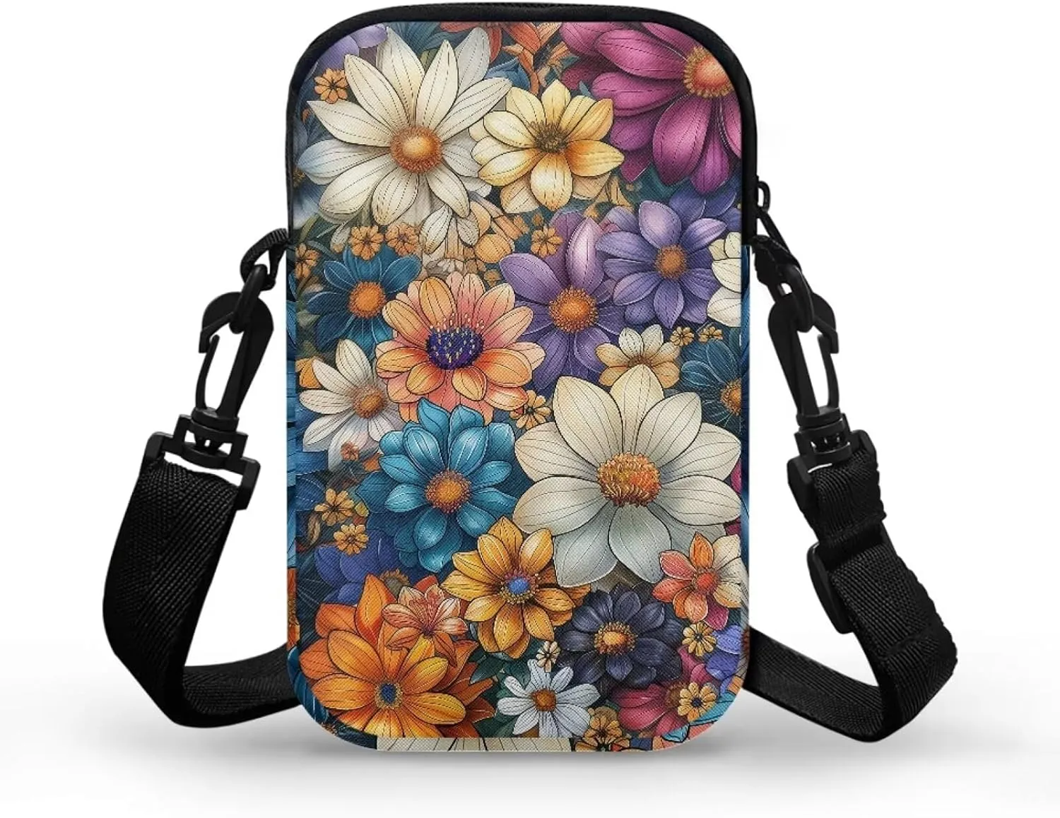 Women's Crossbody Bags Travel Shoulder Sling Bags Cell Phone Case Purse with Front Pocket