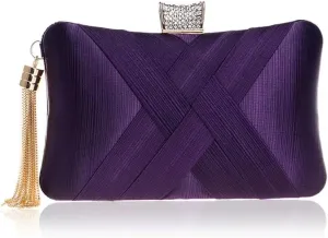 Womens Evening Clutch Purse Chain Crossbody Purse Crystal Shoulder Handbag Elegant Evening Bag for Wedding Party Prom