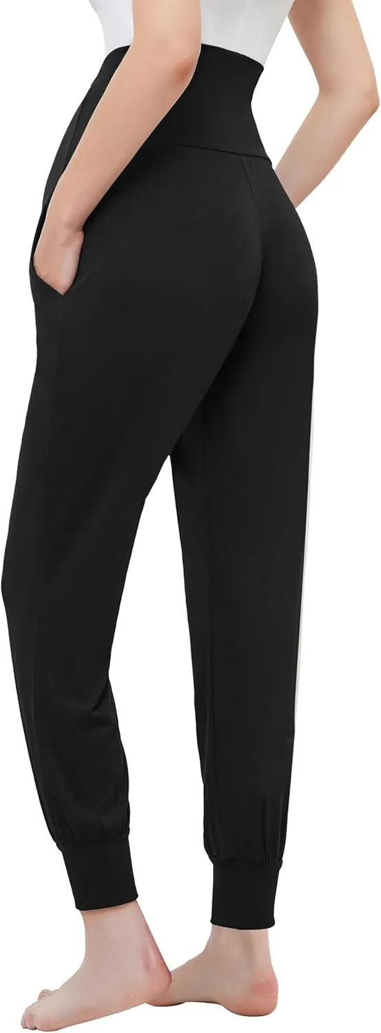 Women's Maternity Joggers Pants Pregnancy Clothes Over The Belly Pregnancy Pant with Pockets