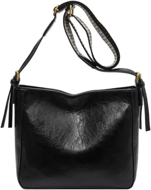 Womens Tote Handbag Designer Crossbody Bag Roomy Shoulder Purse Hobo Bag Casual Commuter Satchel with Guitar Strap, Black