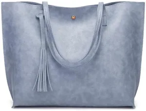 Work Handbag with Tassel Womens Tote Roomy Shoulder Purse Retro Commuter