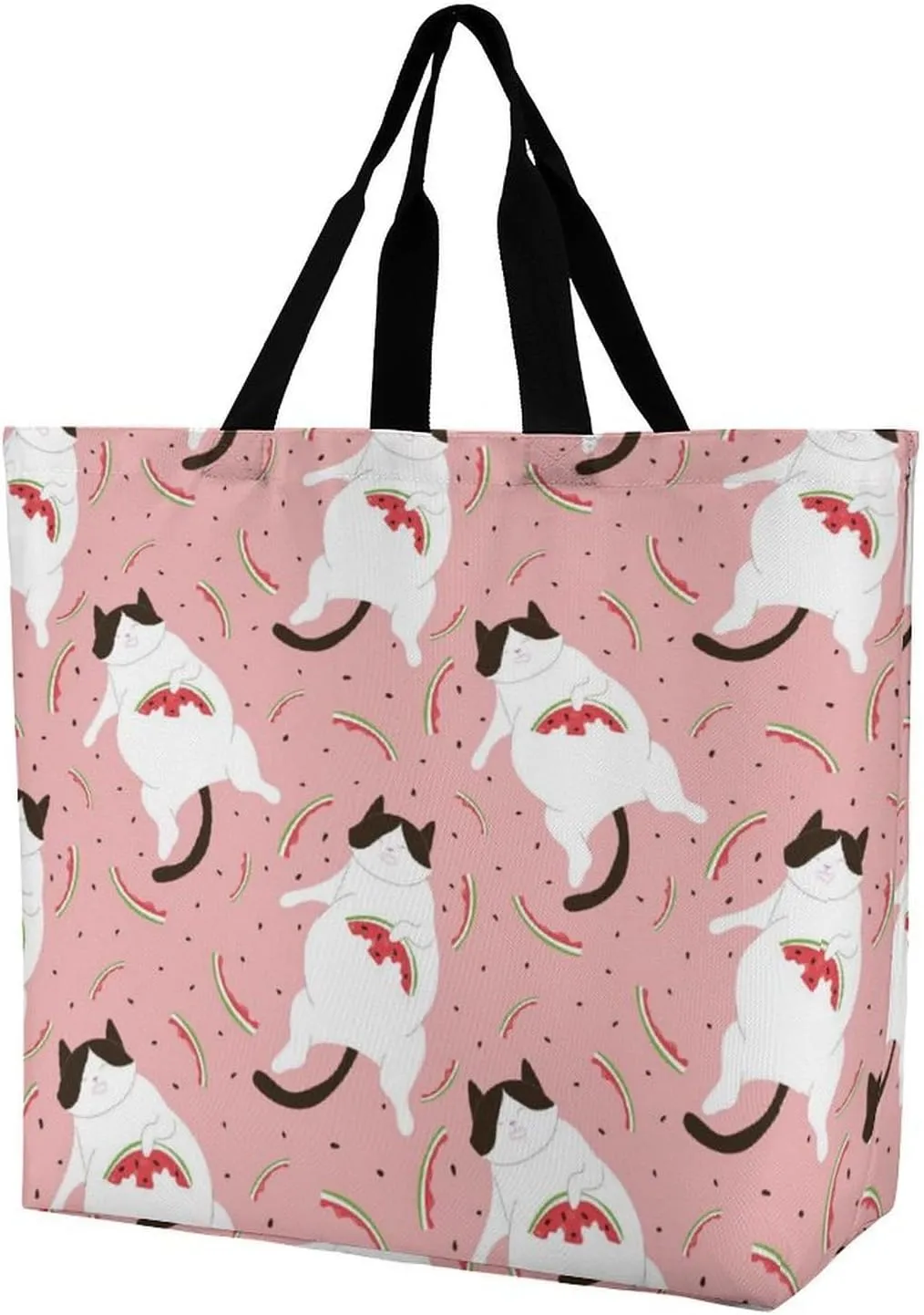 Wow-cool Women's Tote Bag Built-In Pockets Single Shoulder Tote Bag Interior Spacious Travel Shopping Bag
