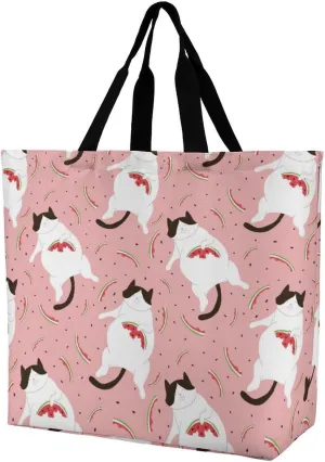 Wow-cool Women's Tote Bag Built-In Pockets Single Shoulder Tote Bag Interior Spacious Travel Shopping Bag
